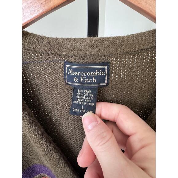 Vintage Abercrombie & Fitch Pattern Cardigan - Picture 3 of 4